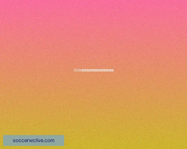 2026世界杯晋级规则全解析及各大球队晋级机会预测